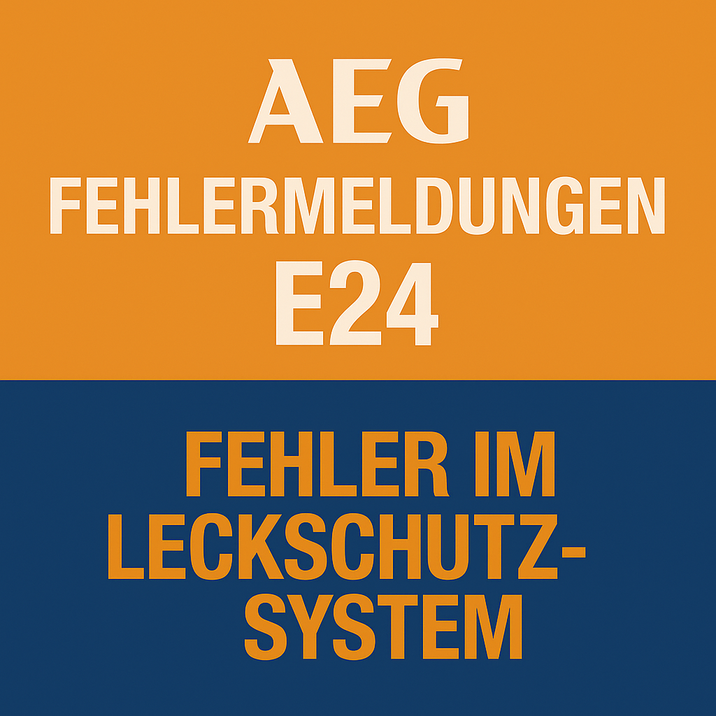 AEG Fehlermeldungen E24 - Fehler im Leckschutz-System